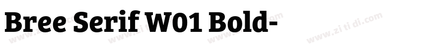 Bree Serif W01 Bold字体转换